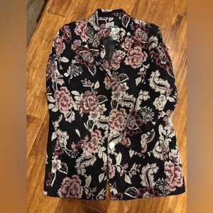 GRAVER Susan Graver Plus Size Embellished Tapestry Jacket Size 14